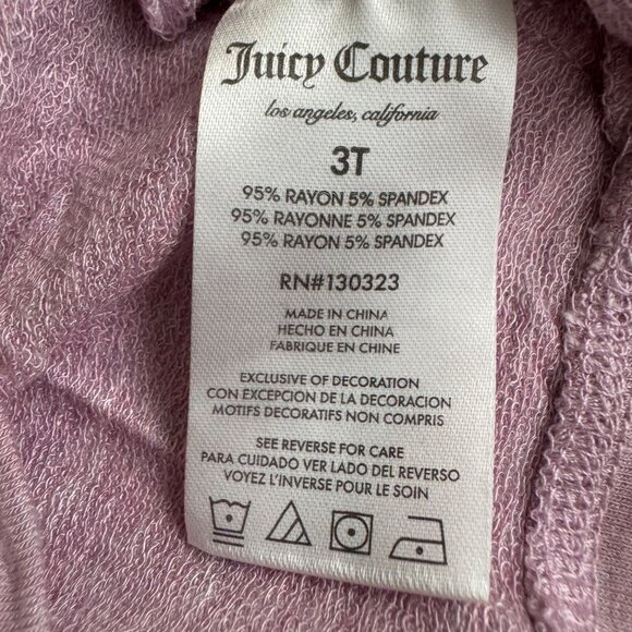 Juicy Couture matching Set Long Sleeve Blouse & Black color Legging Size 3T new - Picture 3 of 11